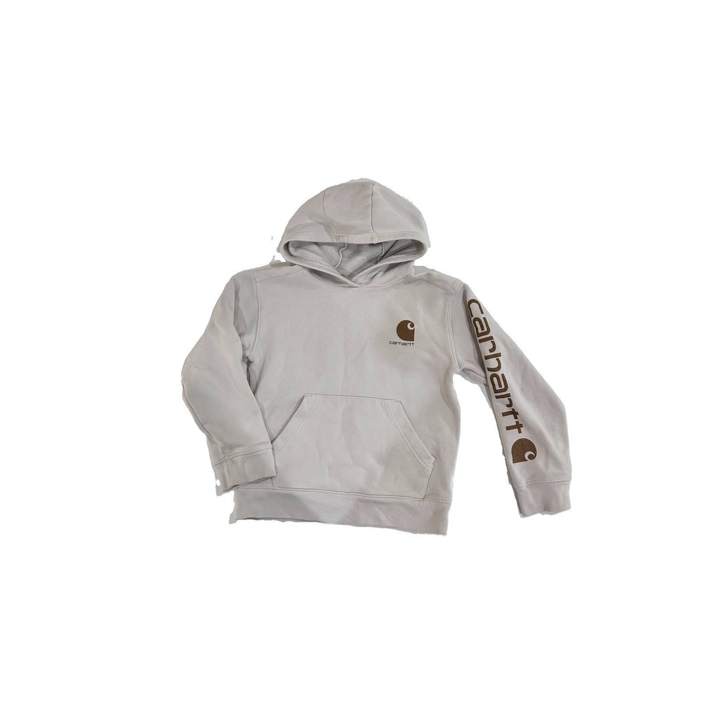 Carhartt Kids Pullover Hoodie Size Small 8-10 Long Sleeve Graphic Streetwear